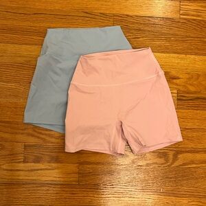Athletic biker shorts Pink and Blue Bottoms